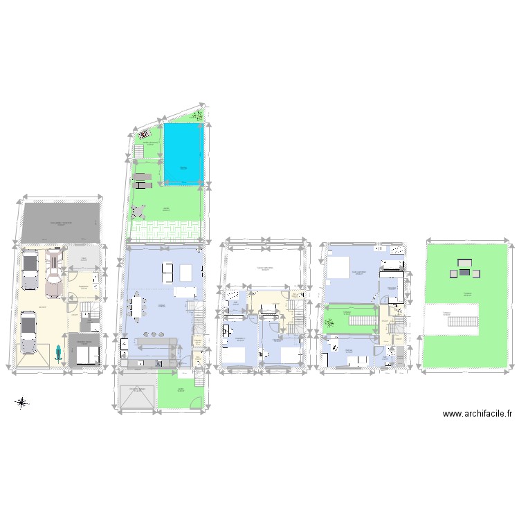 Rdc224 terrasse milieu. Plan de 0 pièce et 0 m2