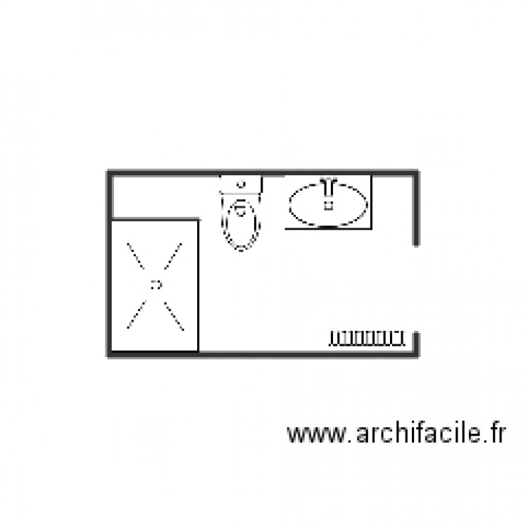 Salle de bain Desaix. Plan de 0 pièce et 0 m2