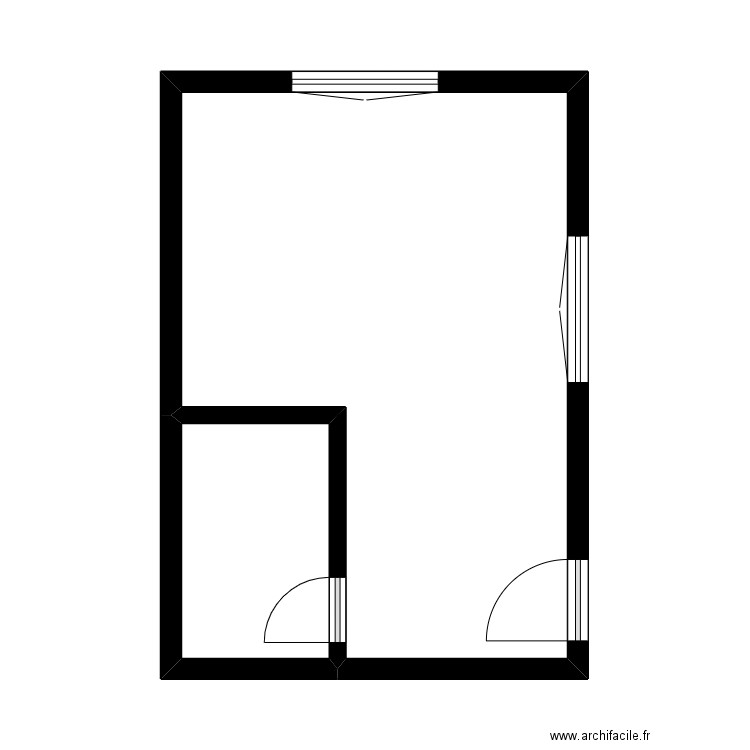 GITTON STuDIO. Plan de 2 pièces et 32 m2