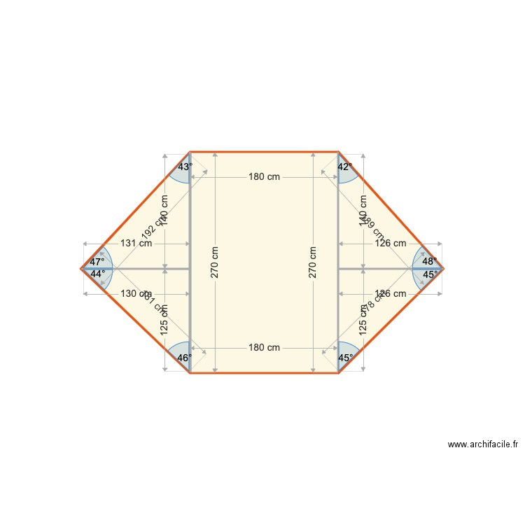 filet nérac. Plan de 0 pièce et 0 m2