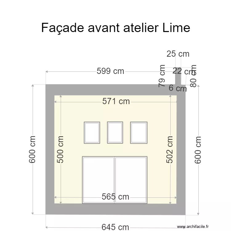 mairie fa&ccedil;ace avant. Plan de 