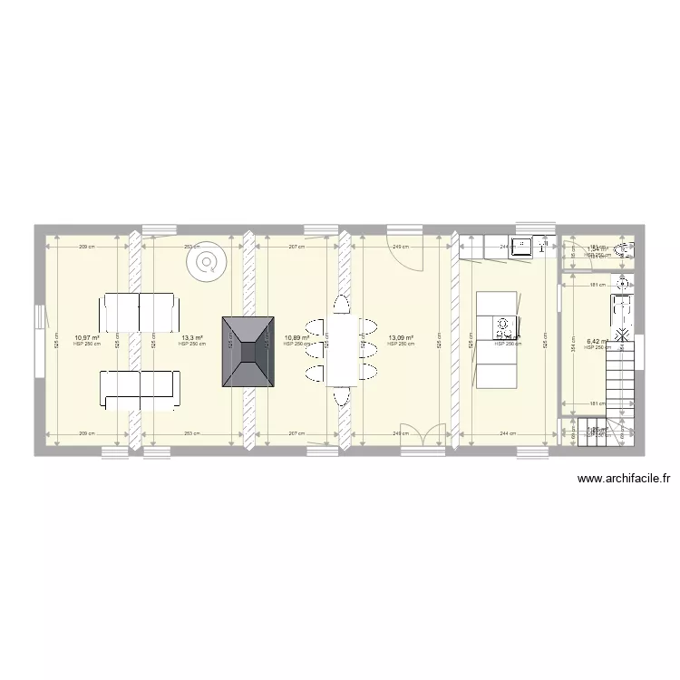 la colombière RDC. Plan de la colombière RDC. Plan de
