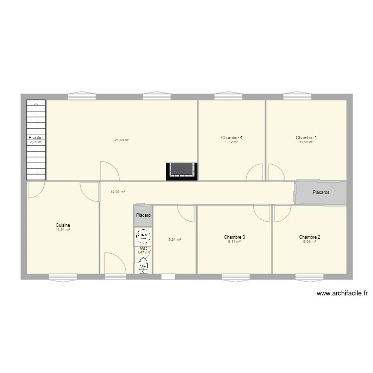 Ganaudieres Originale. Plan de 