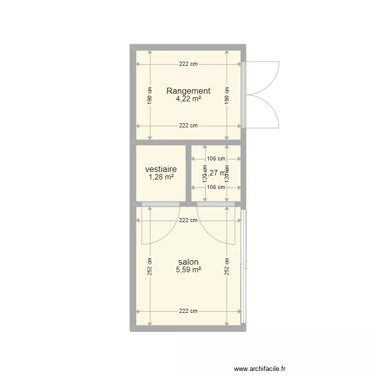 20 Feet Doneux. Plan de 