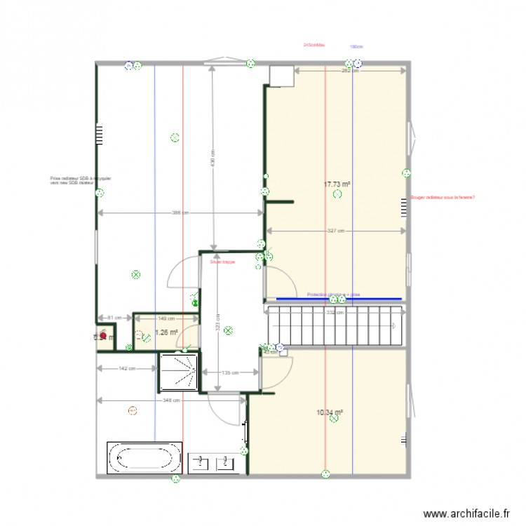 Etage1ElectricitéFinaleGOAL. Plan de 0 pièce et 0 m2