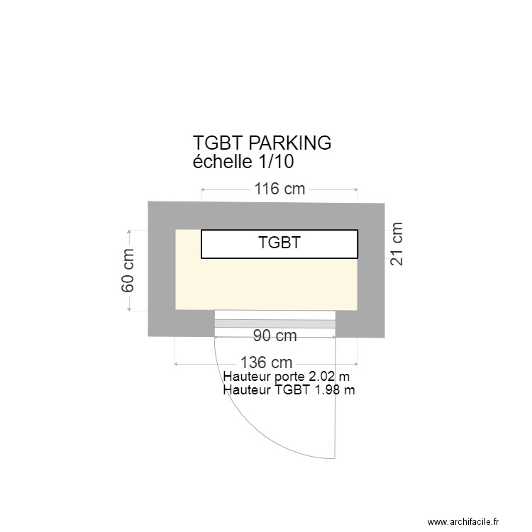 Stade Trivaux parking TGBT. Plan de 0 pièce et 0 m2