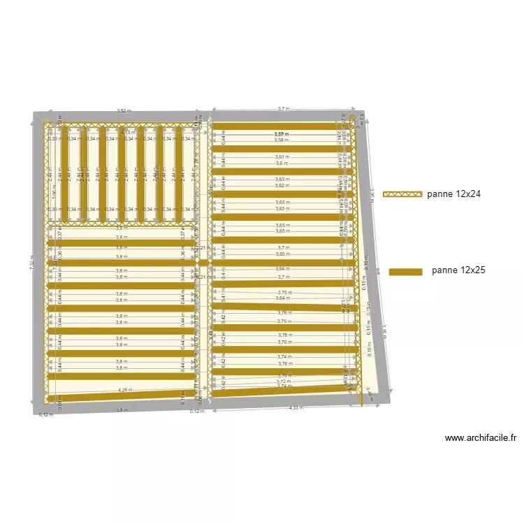 chazeau plancher. Plan de 