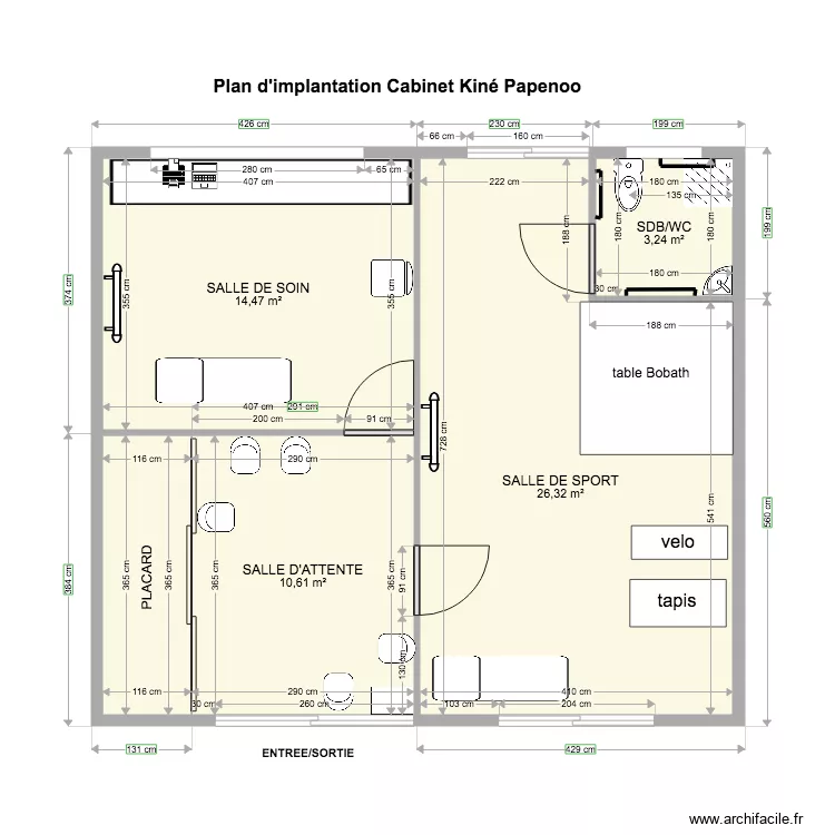 Plan d implantation cabinet kine Papenoo. Plan de Plan d implantation cabinet kine Papenoo. Plan de