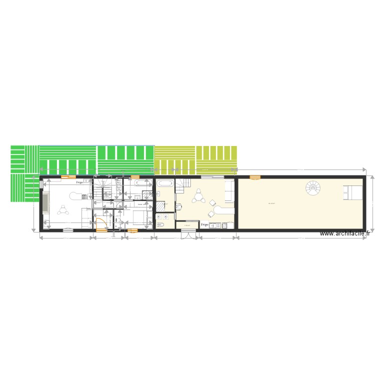 projet parisot maison bleue rdc 17 oct rdc projet 3. Plan de 0 pièce et 0 m2