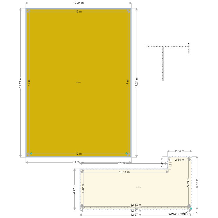 la colombre . Plan de 0 pièce et 0 m2