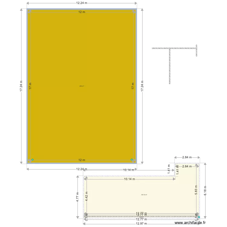 la colombre . Plan de la colombre . Plan de