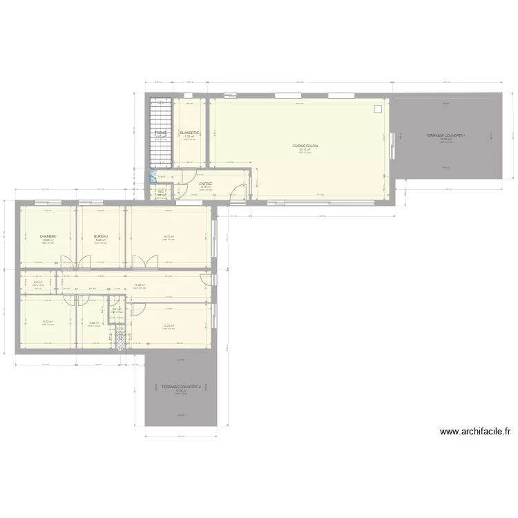 EXISTANT ET EXTENSION. Plan de 