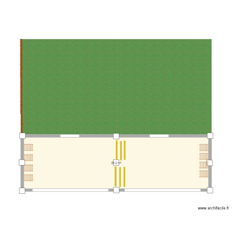 poulailler. Plan de 0 pièce et 0 m2