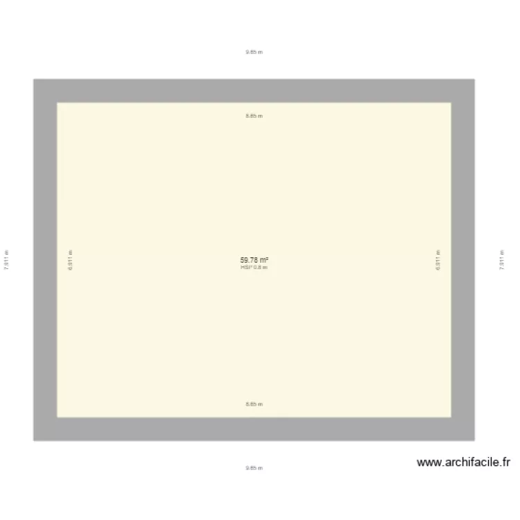 luange  rez de chauss&eacute;e. Plan de 