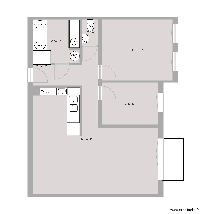 Plan Appartement . Plan de 0 pièce et 0 m2