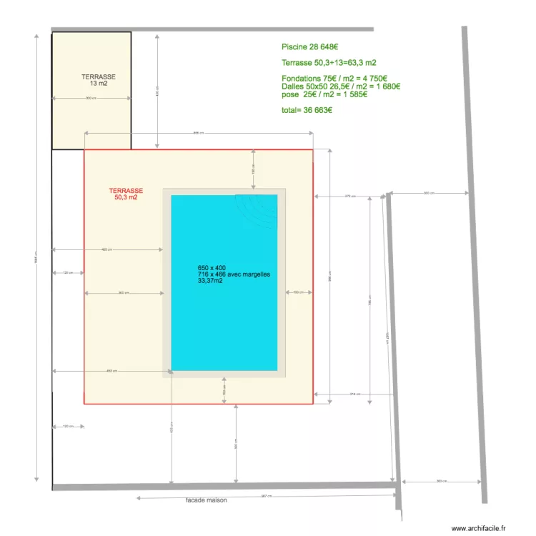 Piscine 1202B. Plan de 