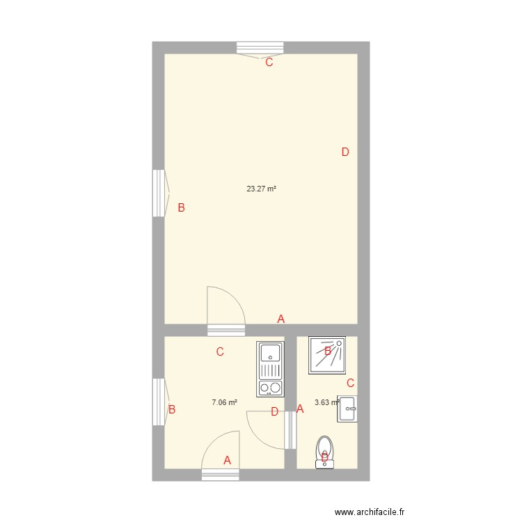 CLAPIER 107. Plan de 0 pièce et 0 m2