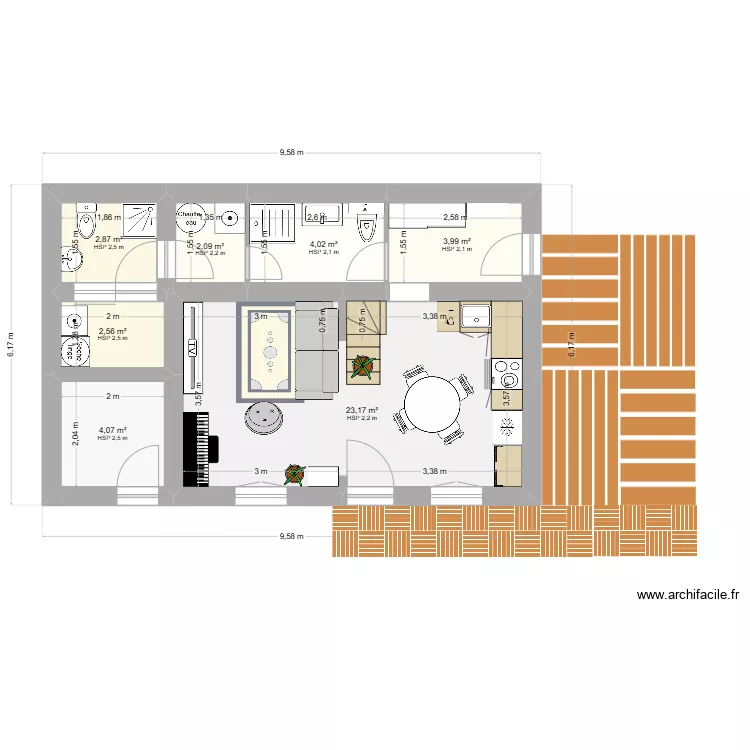 RDC maisonette 3. Plan de 