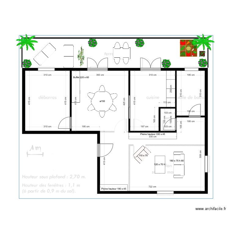 Devoir. Plan de 0 pièce et 0 m2