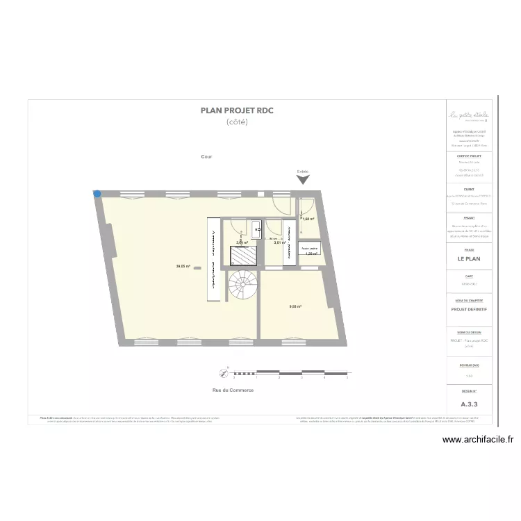 plan PETITE ETOILE 1. Plan de 