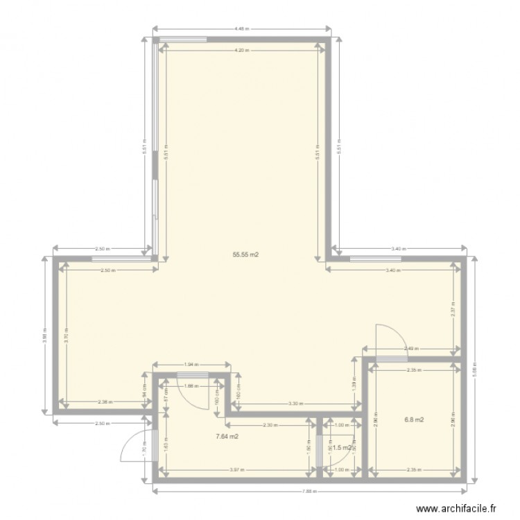 RDC Doische Luc. Plan de 0 pièce et 0 m2