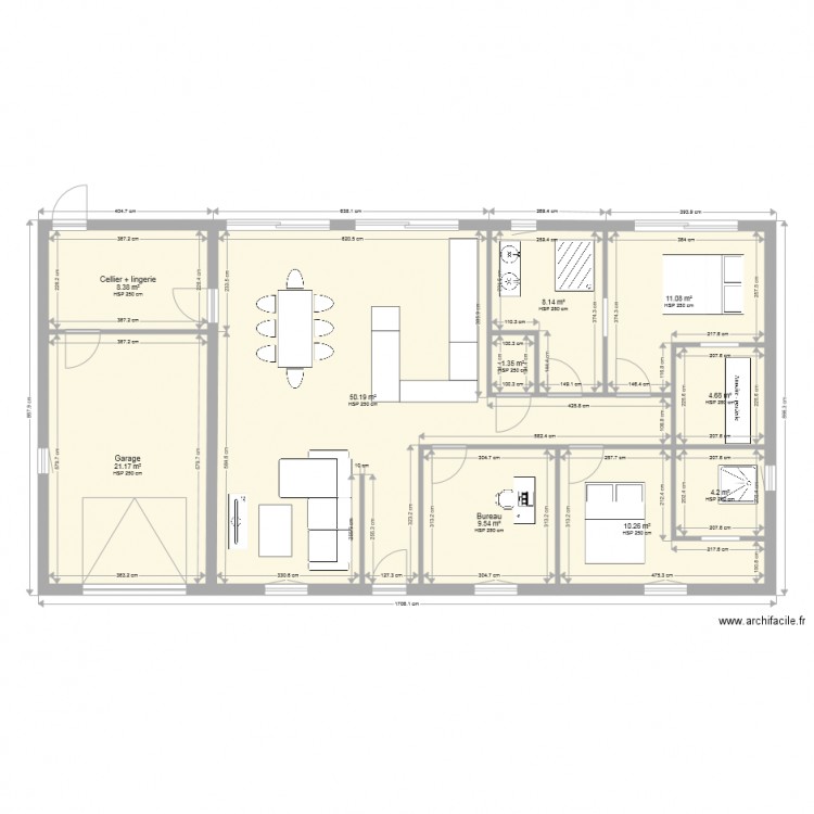 MAISON. Plan de 0 pièce et 0 m2
