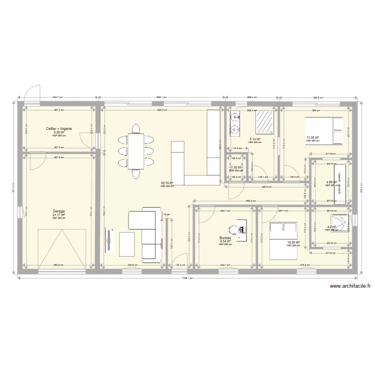 MAISON. Plan de 