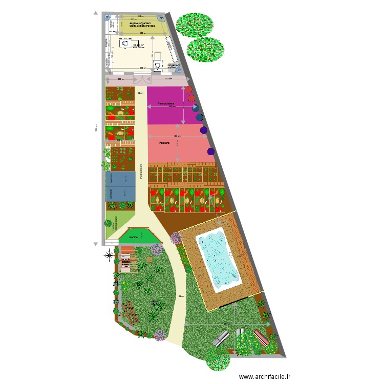 jardin cabane. Plan de 0 pièce et 0 m2