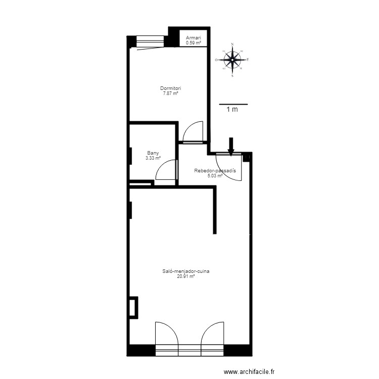 ED RESIDENCIAL EL TARTER 3 8 CANILLO. Plan de 0 pièce et 0 m2