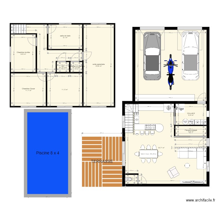 Maison GARONS etage. Plan de 0 pièce et 0 m2