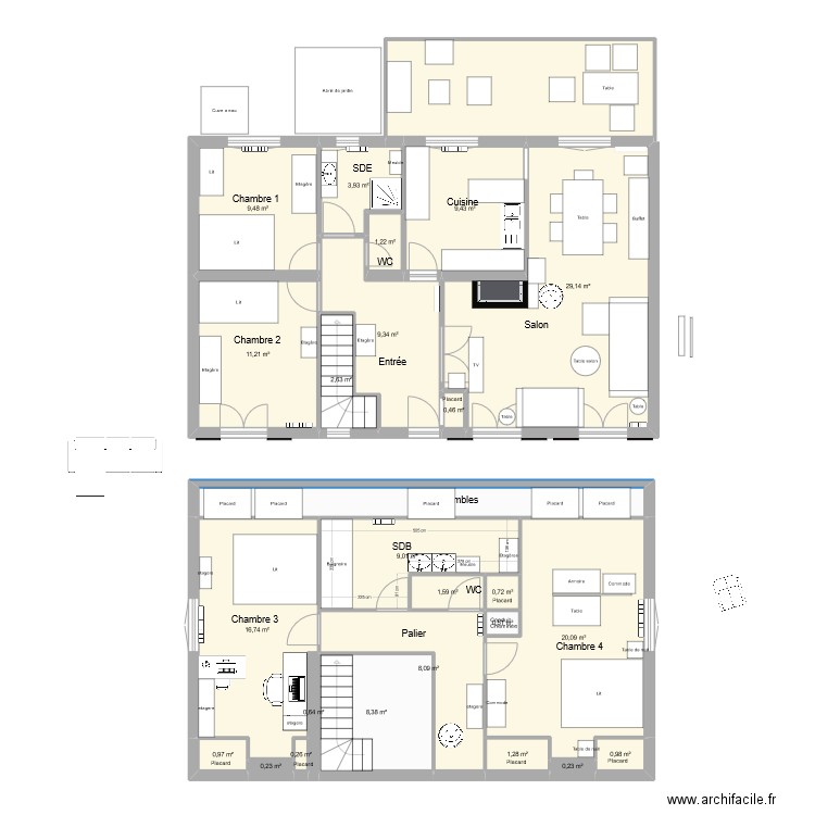 Maison Azay. Plan de 0 pièce et 0 m2