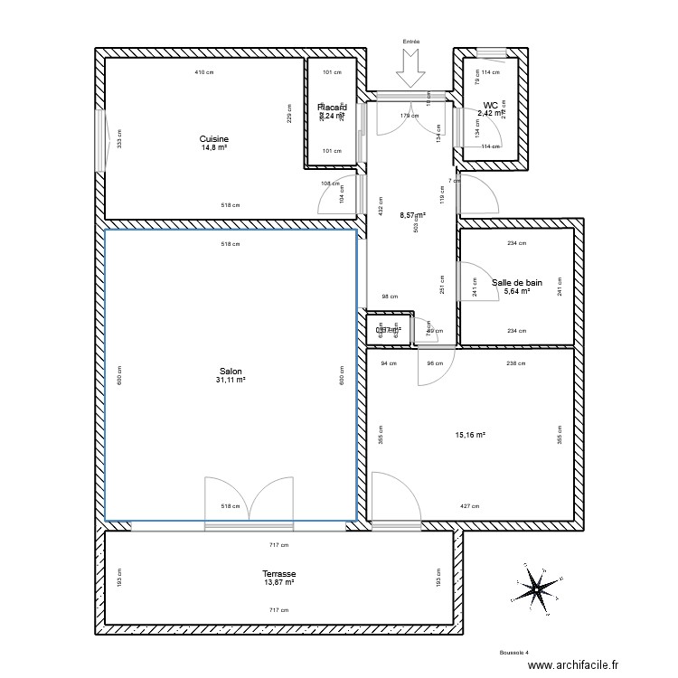 Appart  24. Plan de 9 pièces et 94 m2