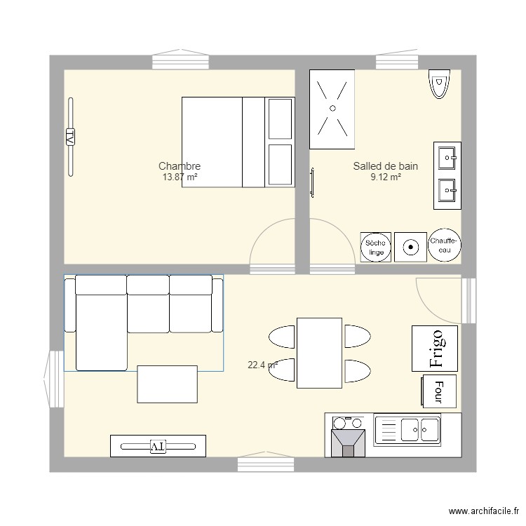 Appartement JEEDOM. Plan de 0 pièce et 0 m2