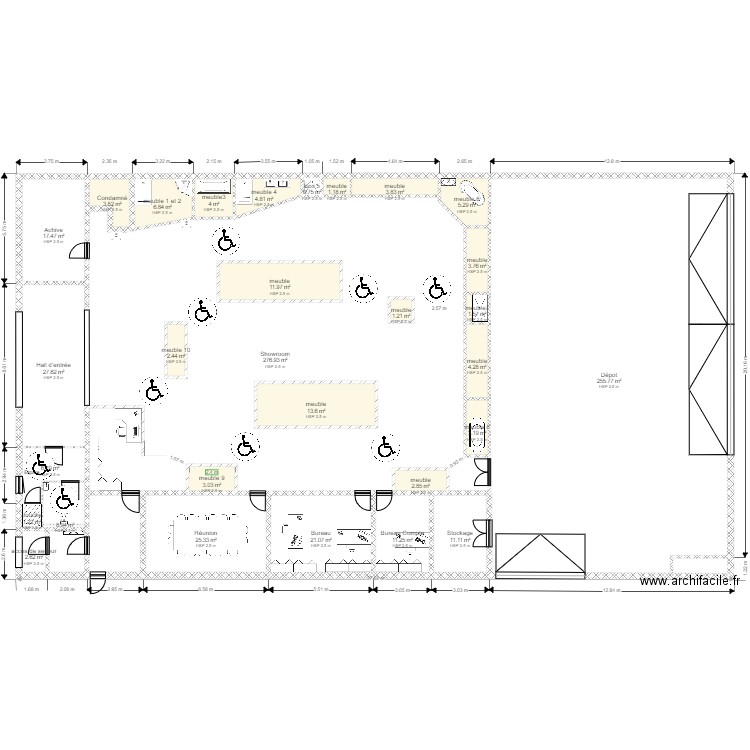 magasin 21. Plan de 0 pièce et 0 m2