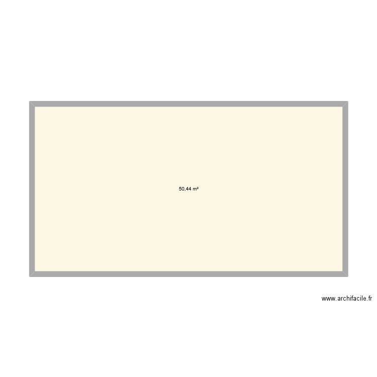 plan garage 2. Plan de 1 pièce et 50 m2