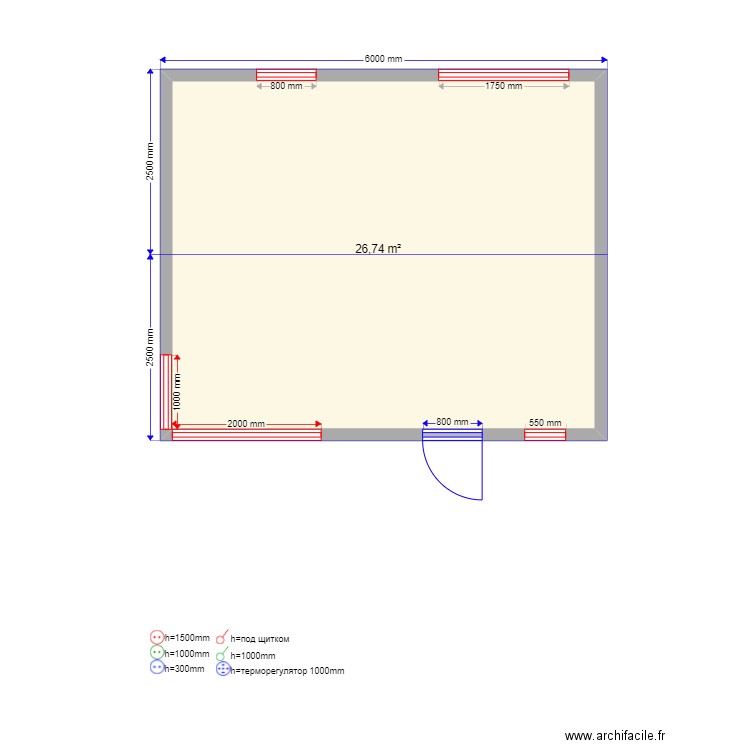  30 61 sv. Plan de 0 pièce et 0 m2