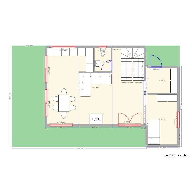 105 2 Матвейково 1111. Plan de 0 pièce et 0 m2