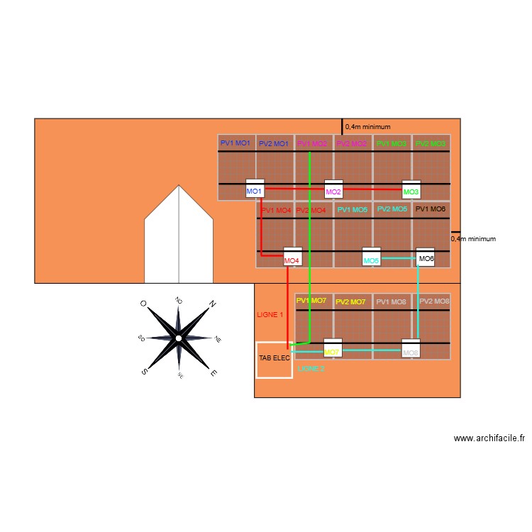 CORNIL 7.5 k portrait. Plan de 0 pièce et 0 m2