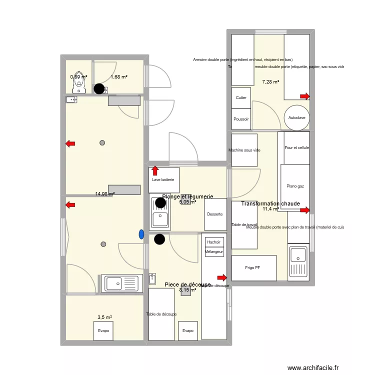 L'ode à la ferme Materiel. Plan de 8 Pièces et 53 m² L'ode à la ferme Materiel. Plan de 8 Pièces et 53 m²