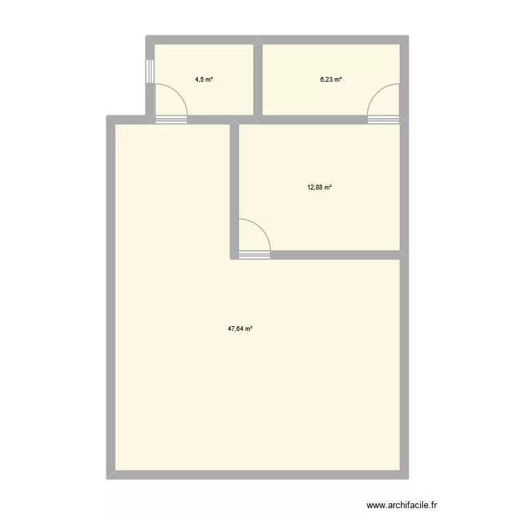 Mahajanga. Plan de 4 Pièces et 71 m² Mahajanga. Plan de 4 Pièces et 71 m²