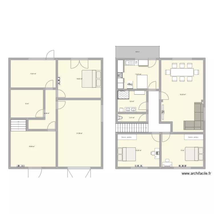 Maison Terville. Plan de 12 Pièces et 184 m² Maison Terville. Plan de 12 Pièces et 184 m²