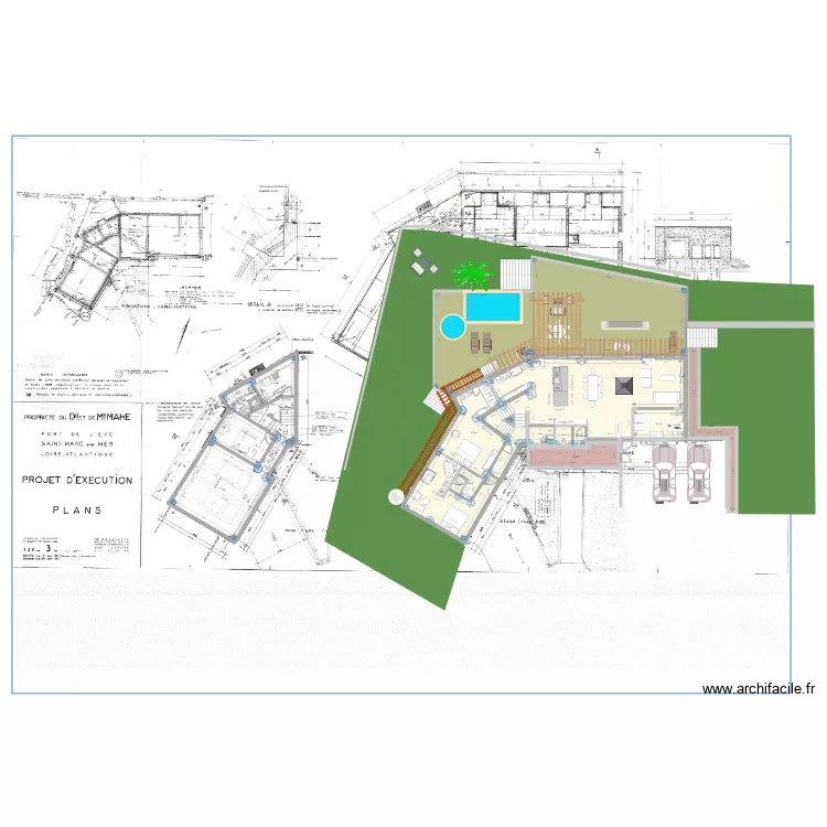 yann cheminee centrale. Plan de 