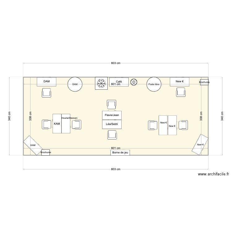 Plan UE 2024. Plan de 1 pièce et 27 m2