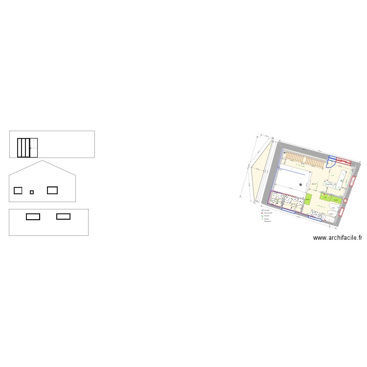 PamPain - RAZ Four Bois. Plan de 5 pièces et 52 m2