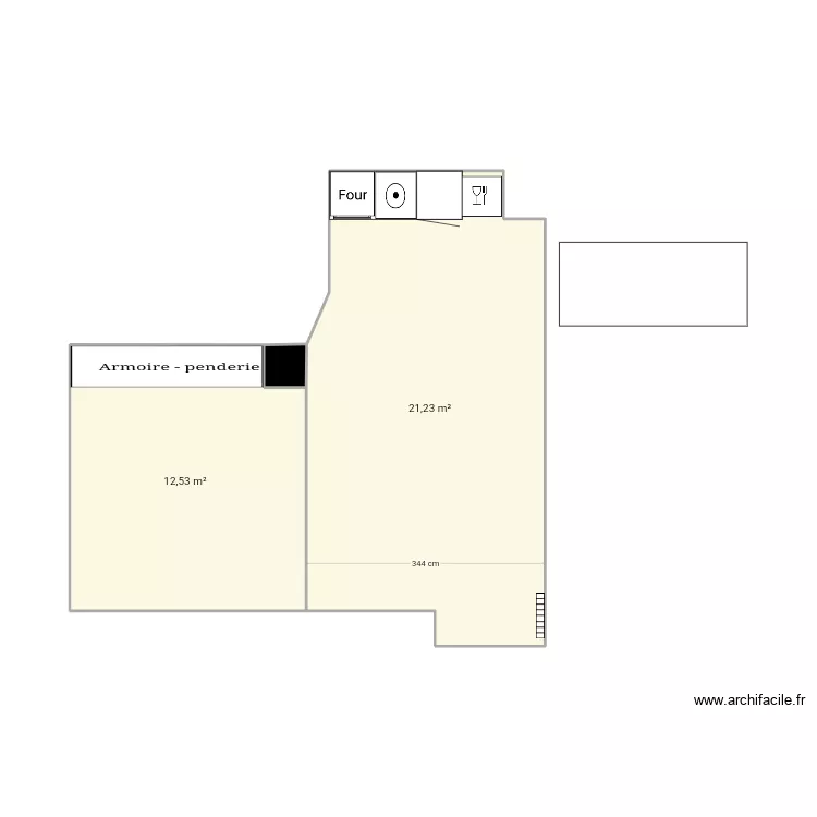 Appart pierre. Plan de 