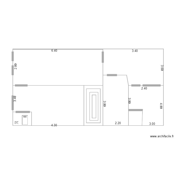 elec bas. Plan de 0 pièce et 0 m2