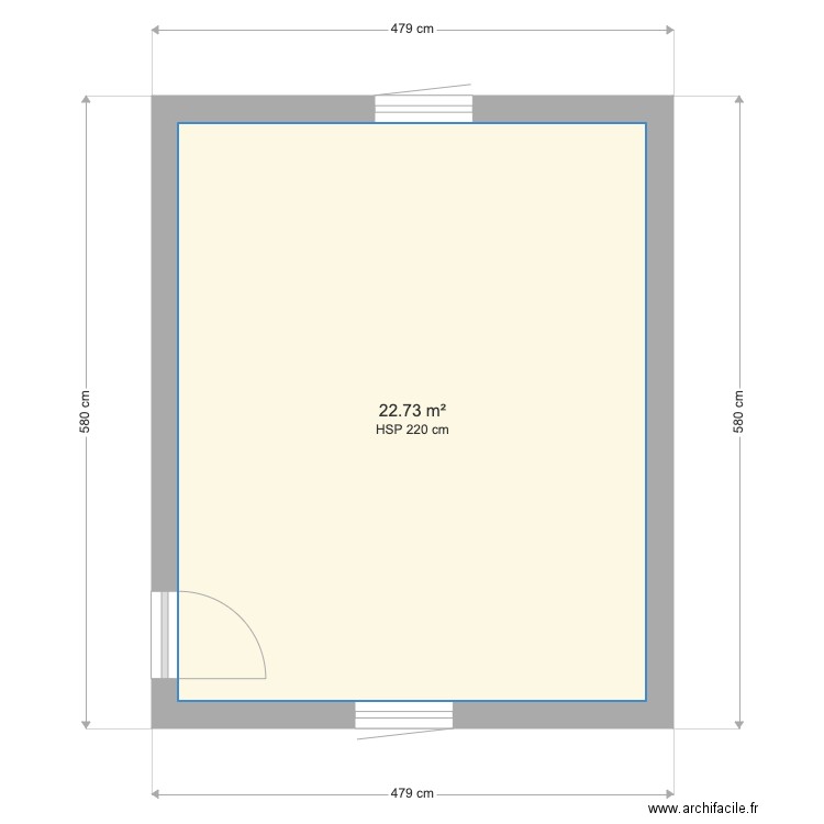 Chambre haut grande. Plan de 0 pièce et 0 m2