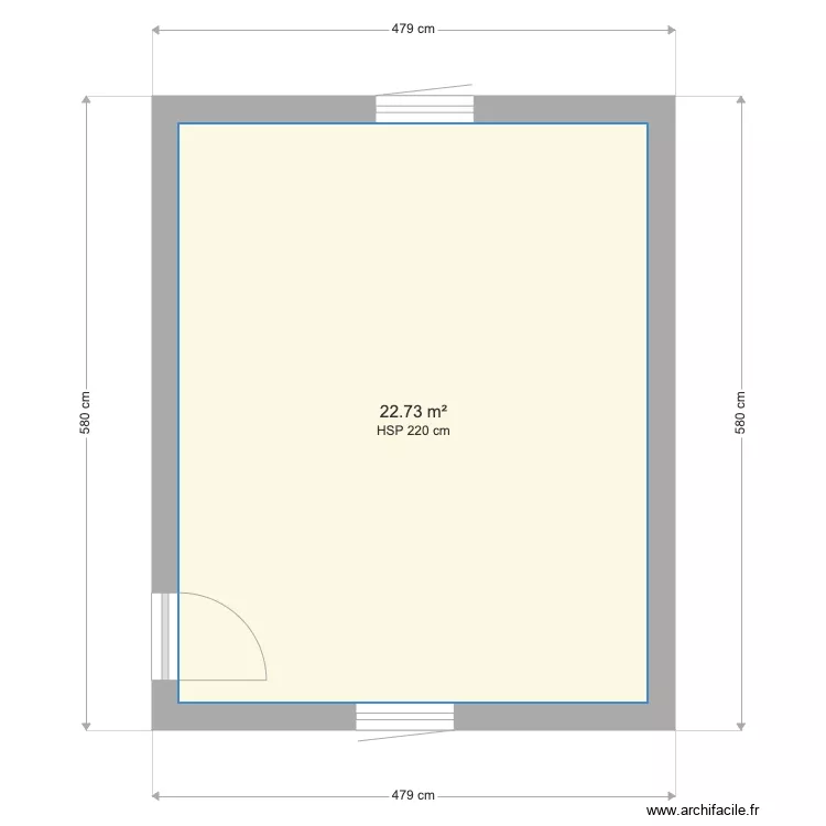 Chambre haut grande. Plan de Chambre haut grande. Plan de