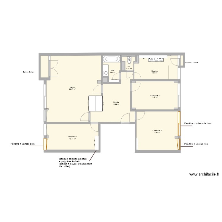 Place Baille Actuel JRM. Plan de 0 pièce et 0 m2
