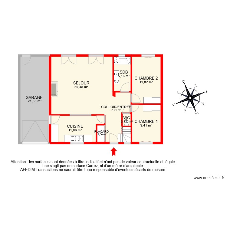 BI 8256 RDC . Plan de 0 pièce et 0 m2